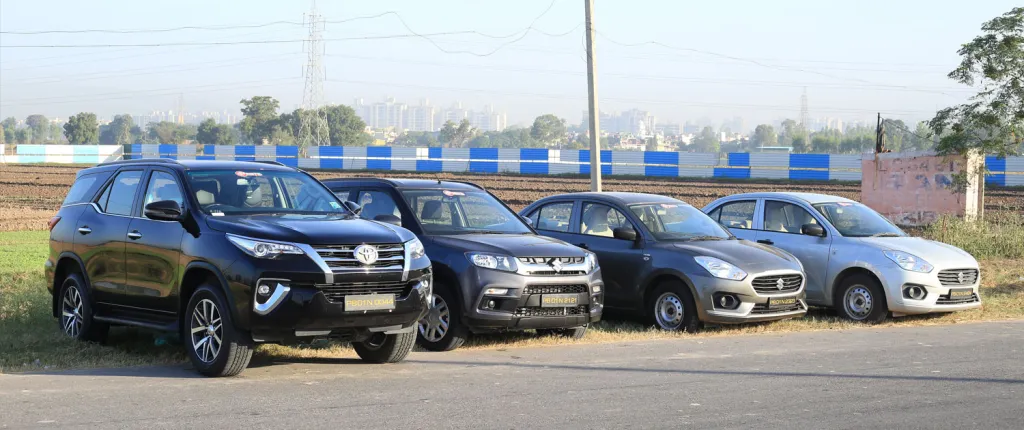 Luxury car rental in Chandigarh.