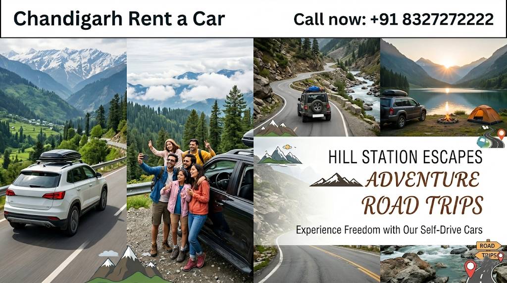 Scenic Road Trips & Self-Drive Adventures from Chandigarh | Chandigarh Rent a Car