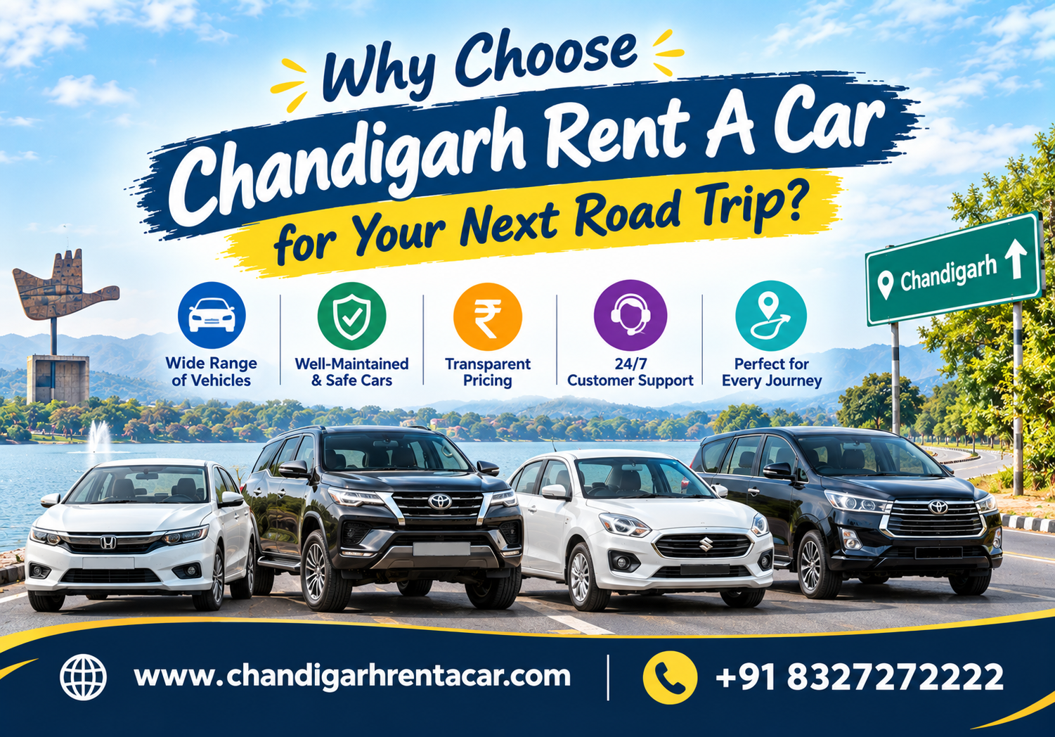 Why Choose Chandigarh Rent A Car for Your Next Road Trip?